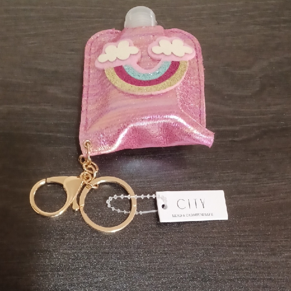 Pink Rainbow Kids Bag Charm